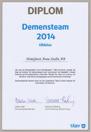 Diplom demensteam 2014